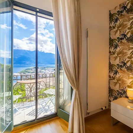 Romantic View With Balcony And Parking In Locarno Apartmán *
