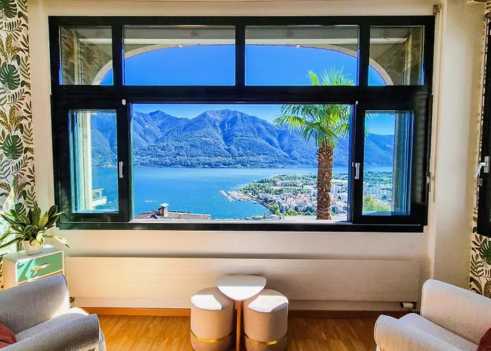 Romantic View With Balcony And Parking In Locarno * Orselina