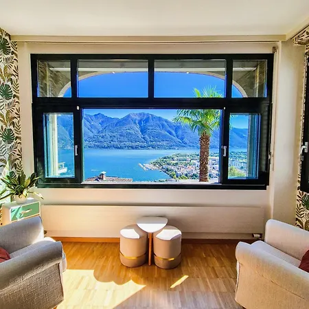 Romantic View With Balcony And Parking In Locarno * Orselina